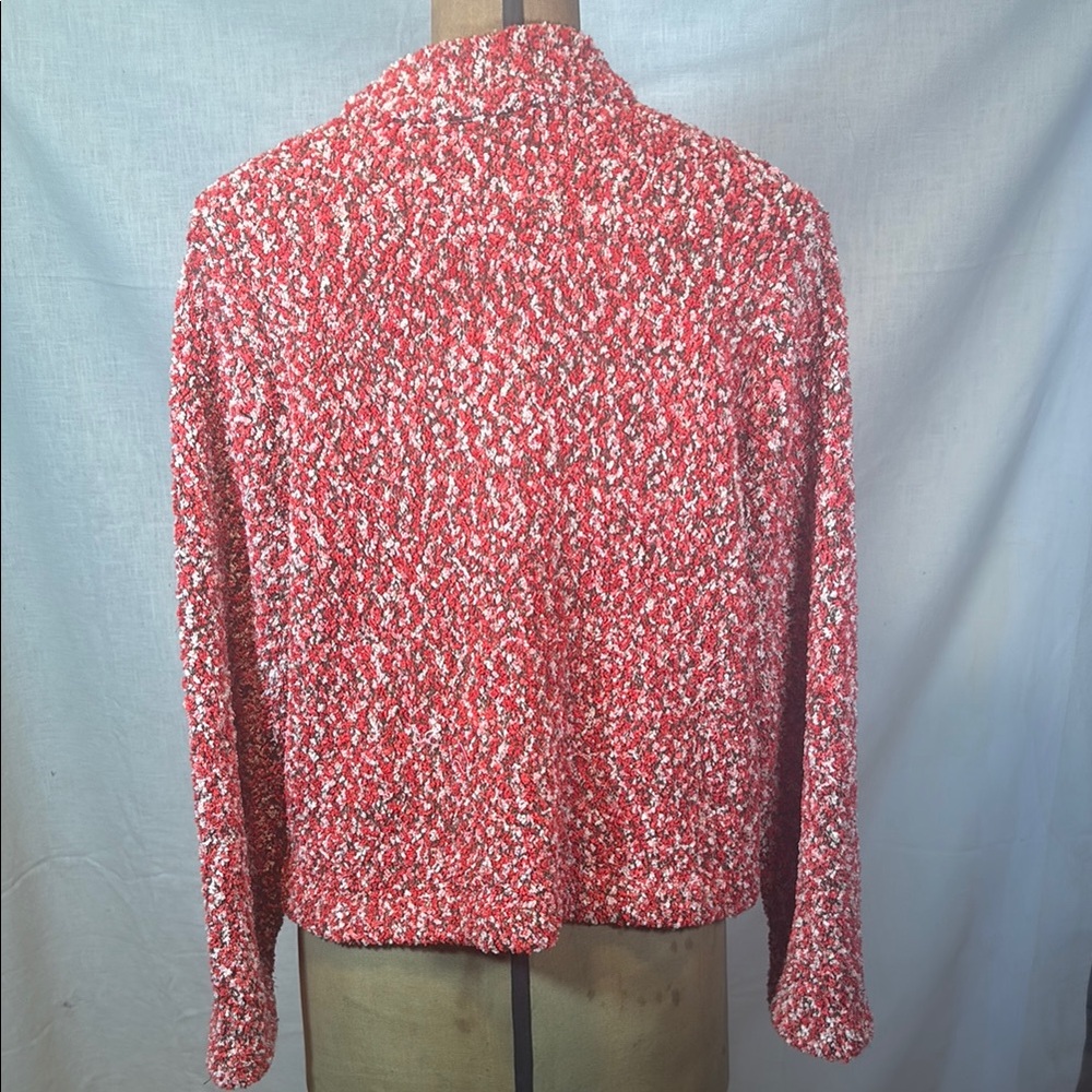 Women's Red beige and brown sweater - Picture 2 of 4